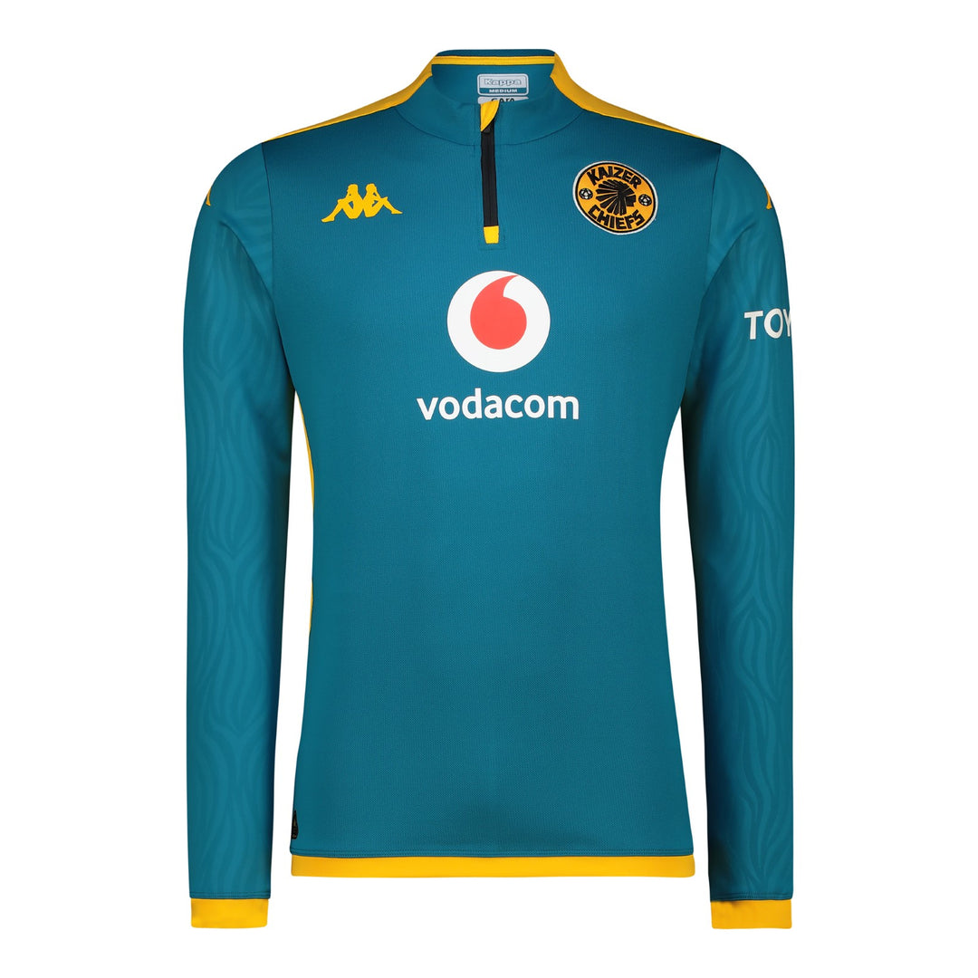 Training 1/4 Zip 2024/25 - BLUE PETROL/YELLOW