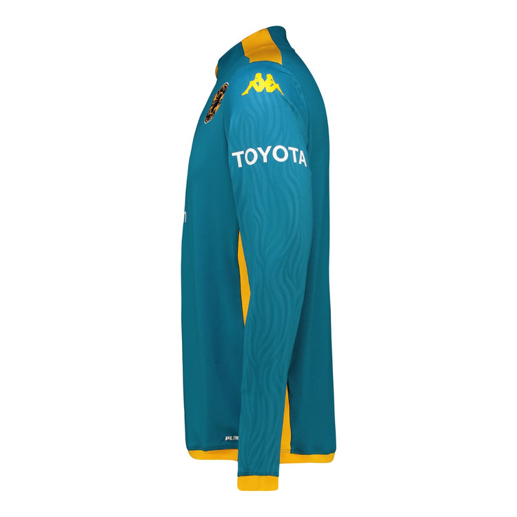 Training 1/4 Zip 2024/25 - BLUE PETROL/YELLOW