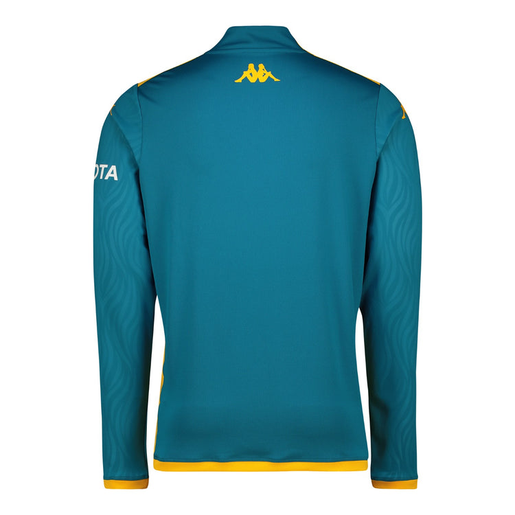 Training 1/4 Zip 2024/25 - BLUE PETROL/YELLOW